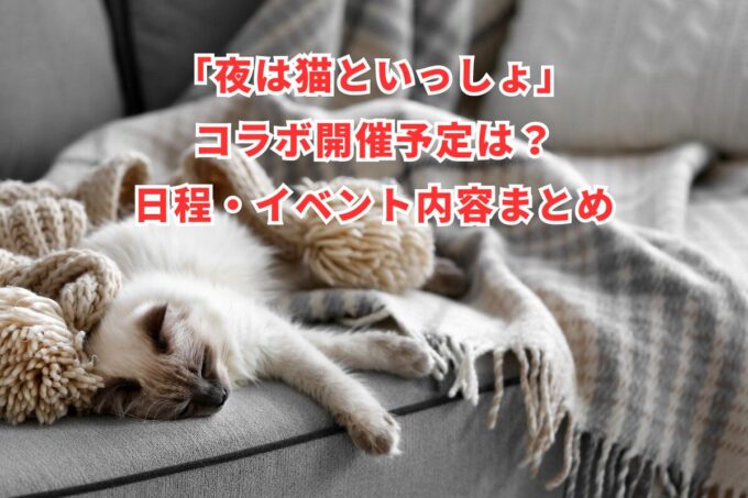 「夜は猫といっしょ」コラボ開催予定は？日程・イベント内容まとめ